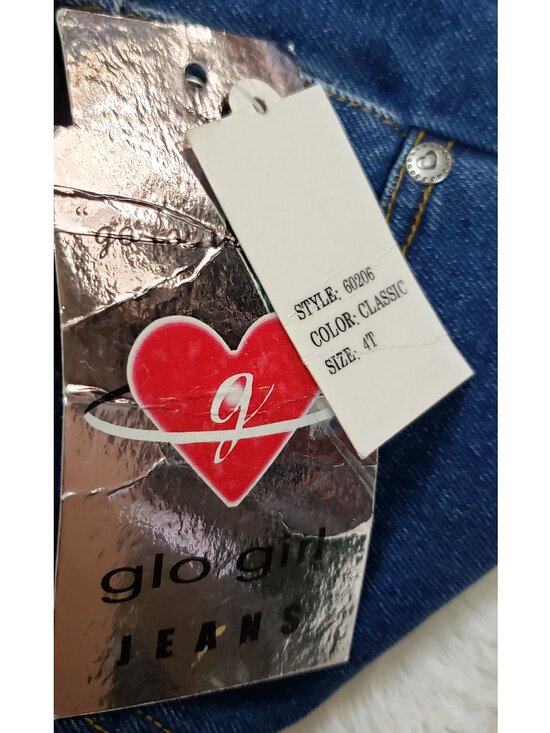 Gio Girl Jeans Denim Embroidered Overalls Size 4T NWT - Picture 5 of 13